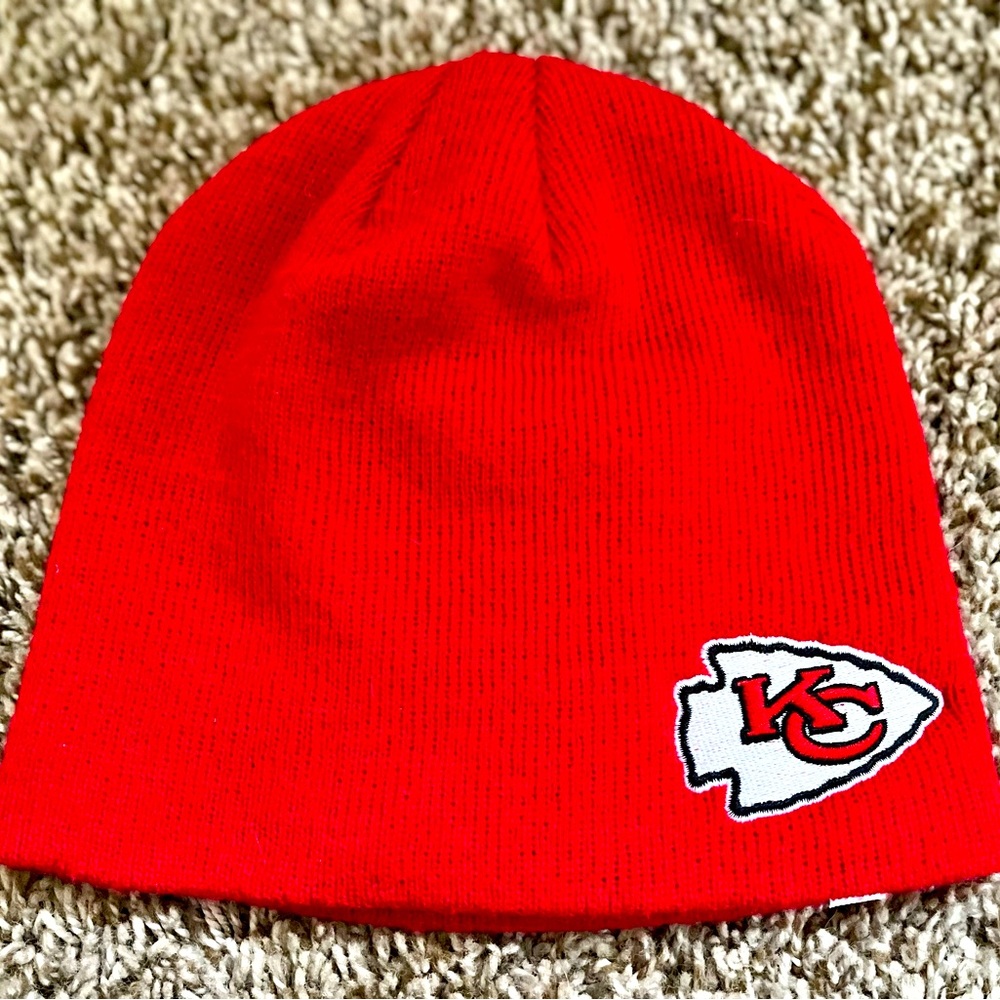 Red Fitted Kansas City Chiefs Beanie